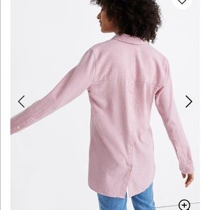 Flannel Classic Ex-Boyfriend Button-Back Shirt -M